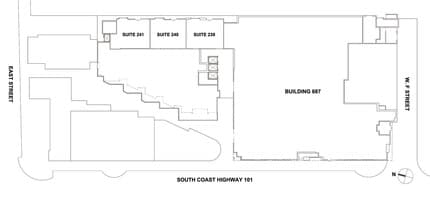 687 S Coast Hwy 101, Encinitas, CA à louer Plan de site– Image 1 sur 6