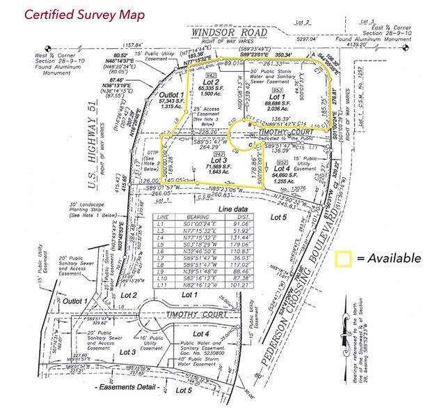 Windsor Rd, Deforest, WI à vendre - Plan de site – Image 2 sur 3