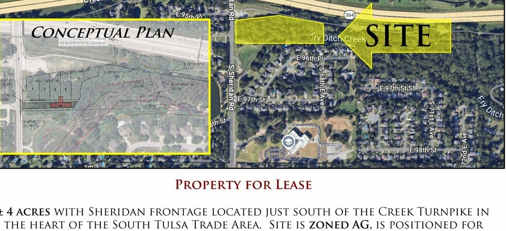 9600 S Sheridan Rd, Tulsa, OK à vendre - Plan de site – Image 2 sur 2