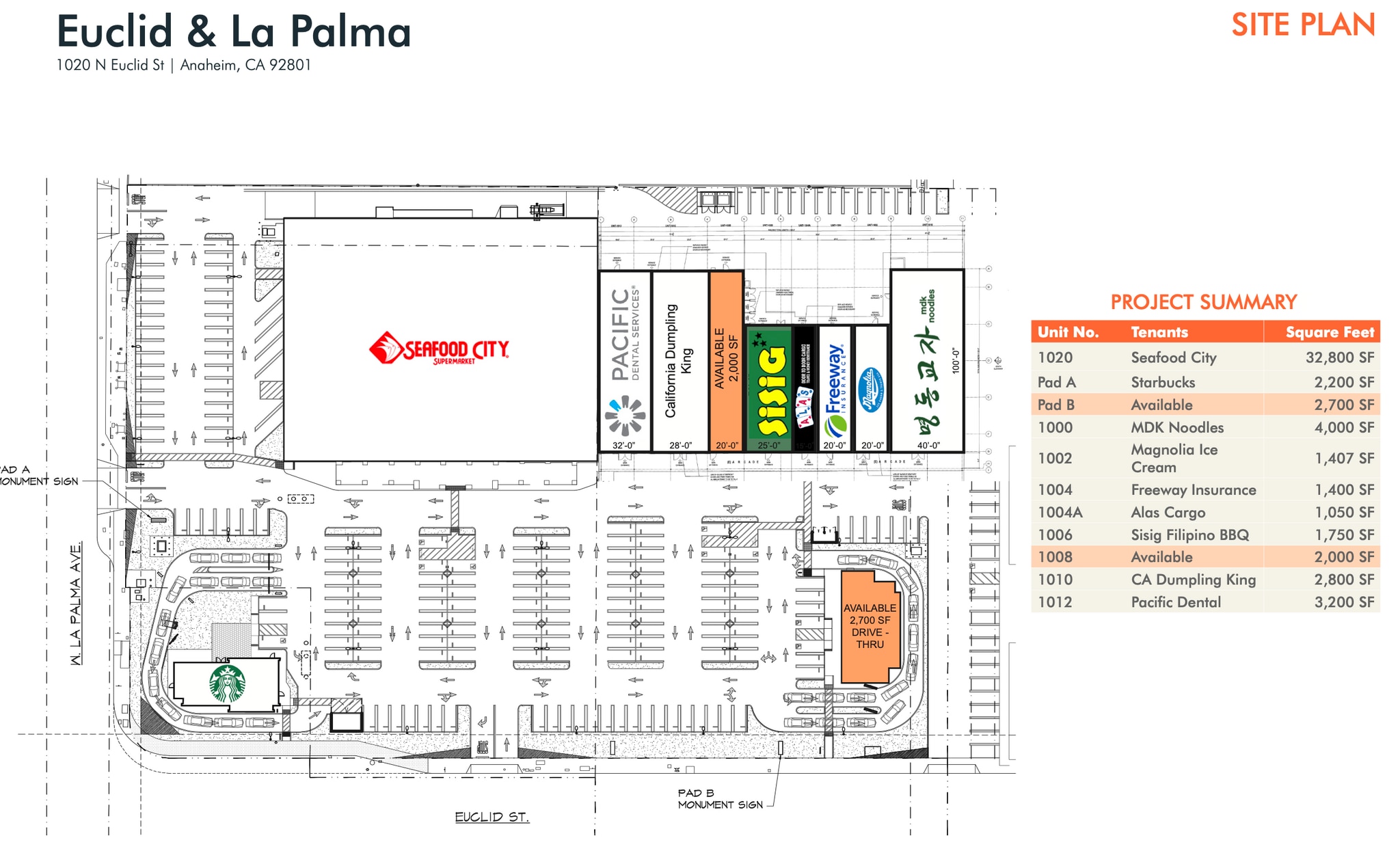 928-1098 N Euclid St, Anaheim, CA à louer Photo intérieure– Image 1 sur 1
