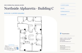 3400 Old Milton Pky, Alpharetta, GA à louer Plan d’étage– Image 1 sur 1