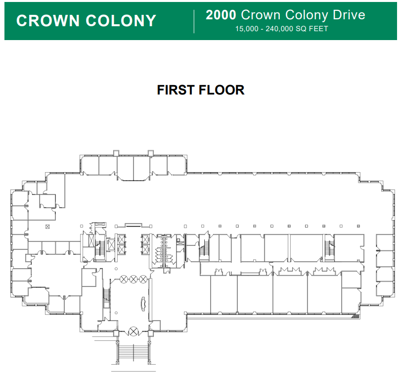 2000 Crown Colony Dr, Quincy, MA à louer Plan d’étage– Image 1 sur 1