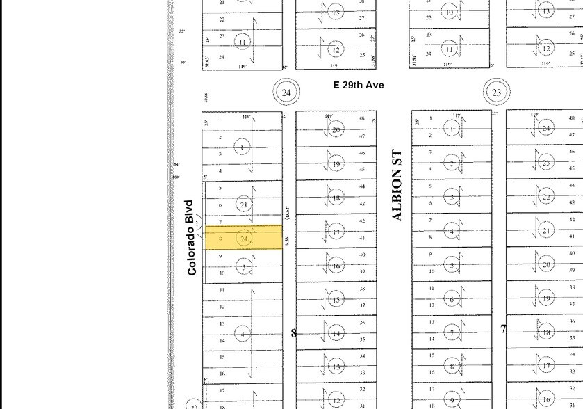 2864-2866 N Colorado Blvd, Denver, CO à vendre - Plan cadastral – Image 3 sur 3