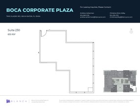 7900 Glades Rd, Boca Raton, FL à louer Plan d’étage– Image 1 sur 1