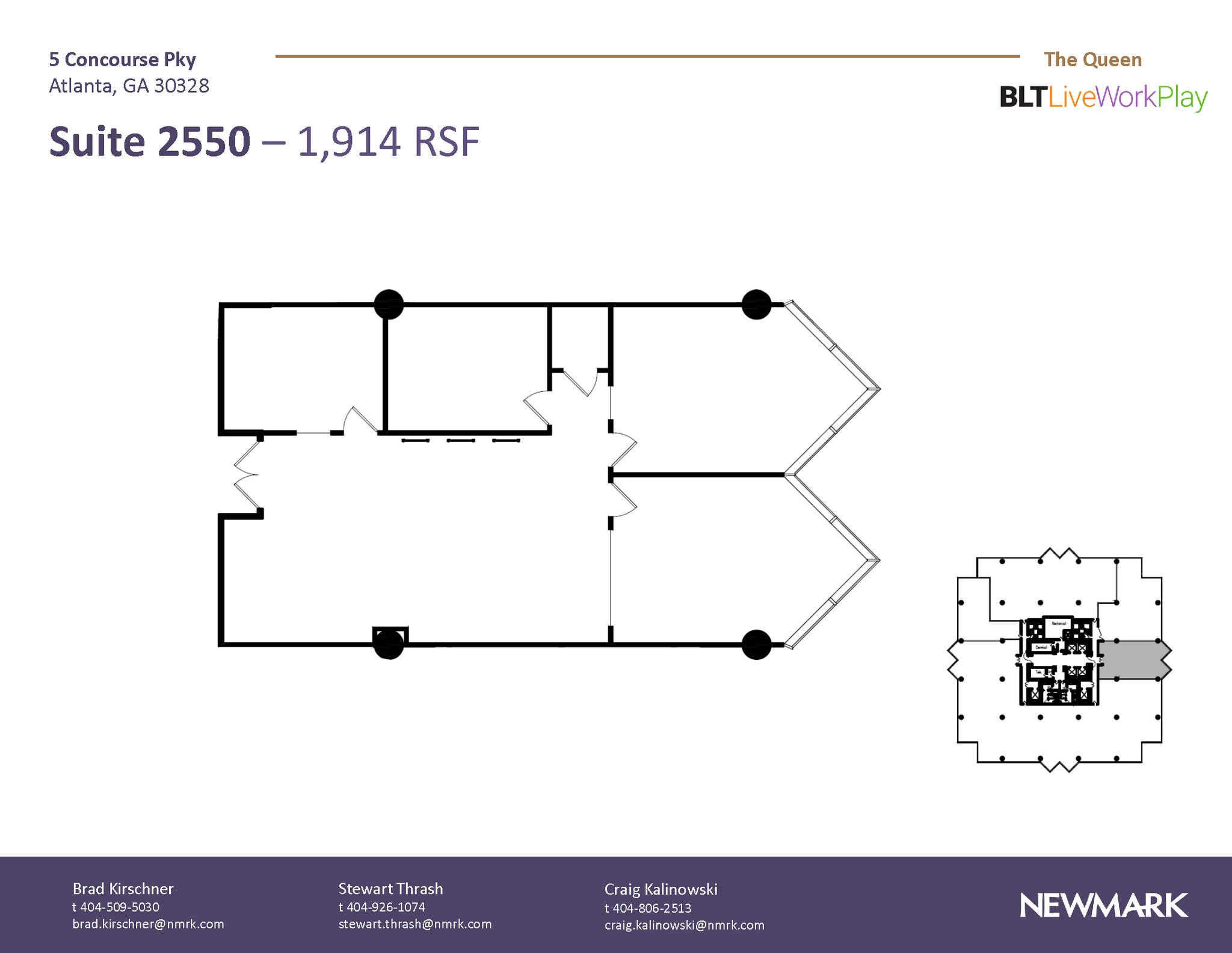 6 Concourse Pky NE, Atlanta, GA à louer Plan d’étage– Image 1 sur 1