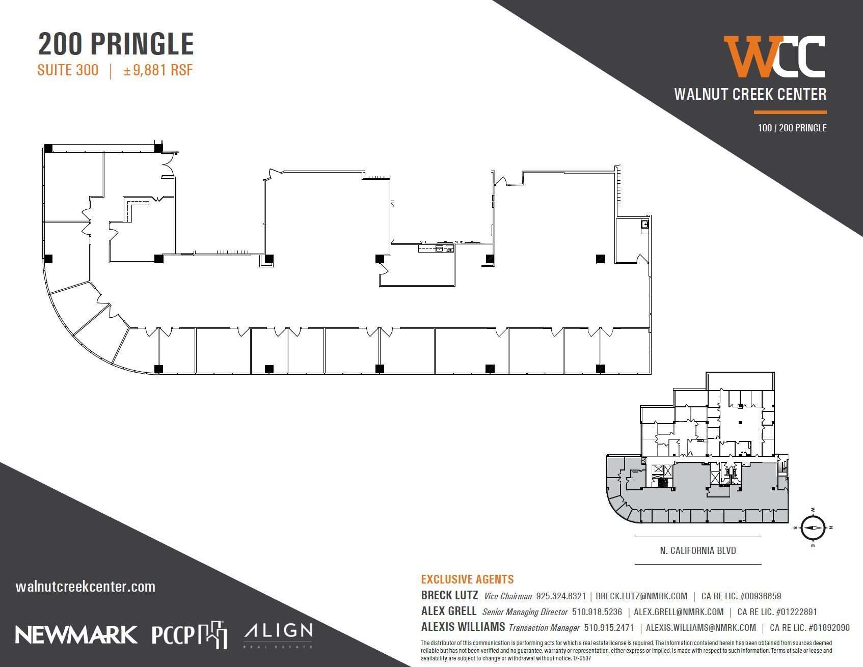 100 Pringle Ave, Walnut Creek, CA à louer Plan d’étage– Image 1 sur 1