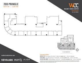 100 Pringle Ave, Walnut Creek, CA à louer Plan d’étage– Image 1 sur 1