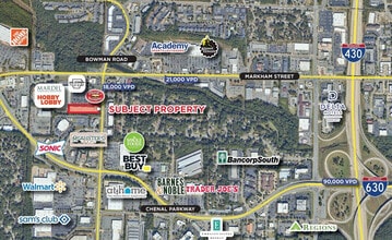 12201 W Markham St, Little Rock, AR - VUE AÉRIENNE  vue de carte