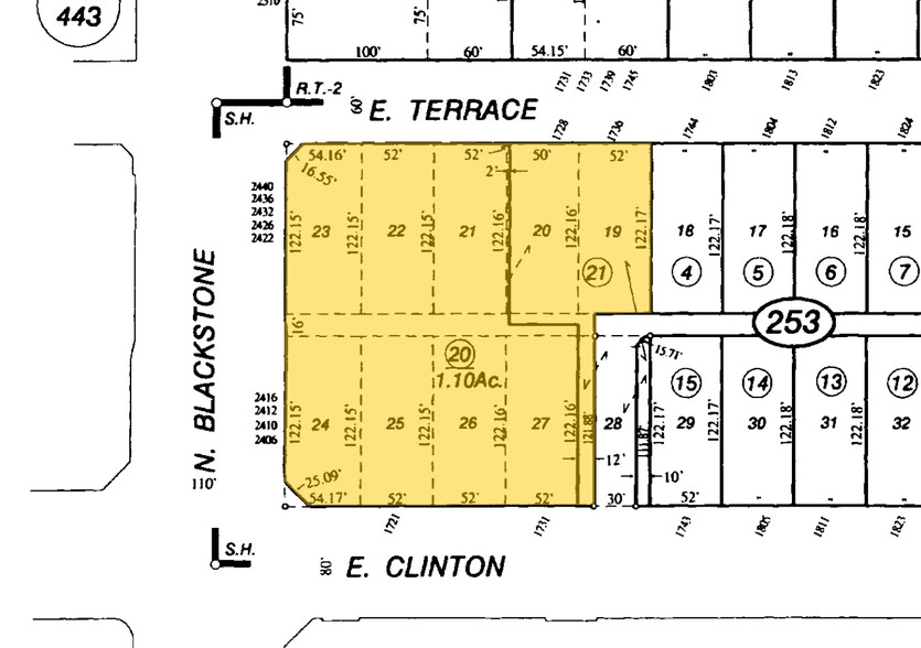 2420 N Blackstone Ave, Fresno, CA à louer - Plan cadastral – Image 2 sur 5