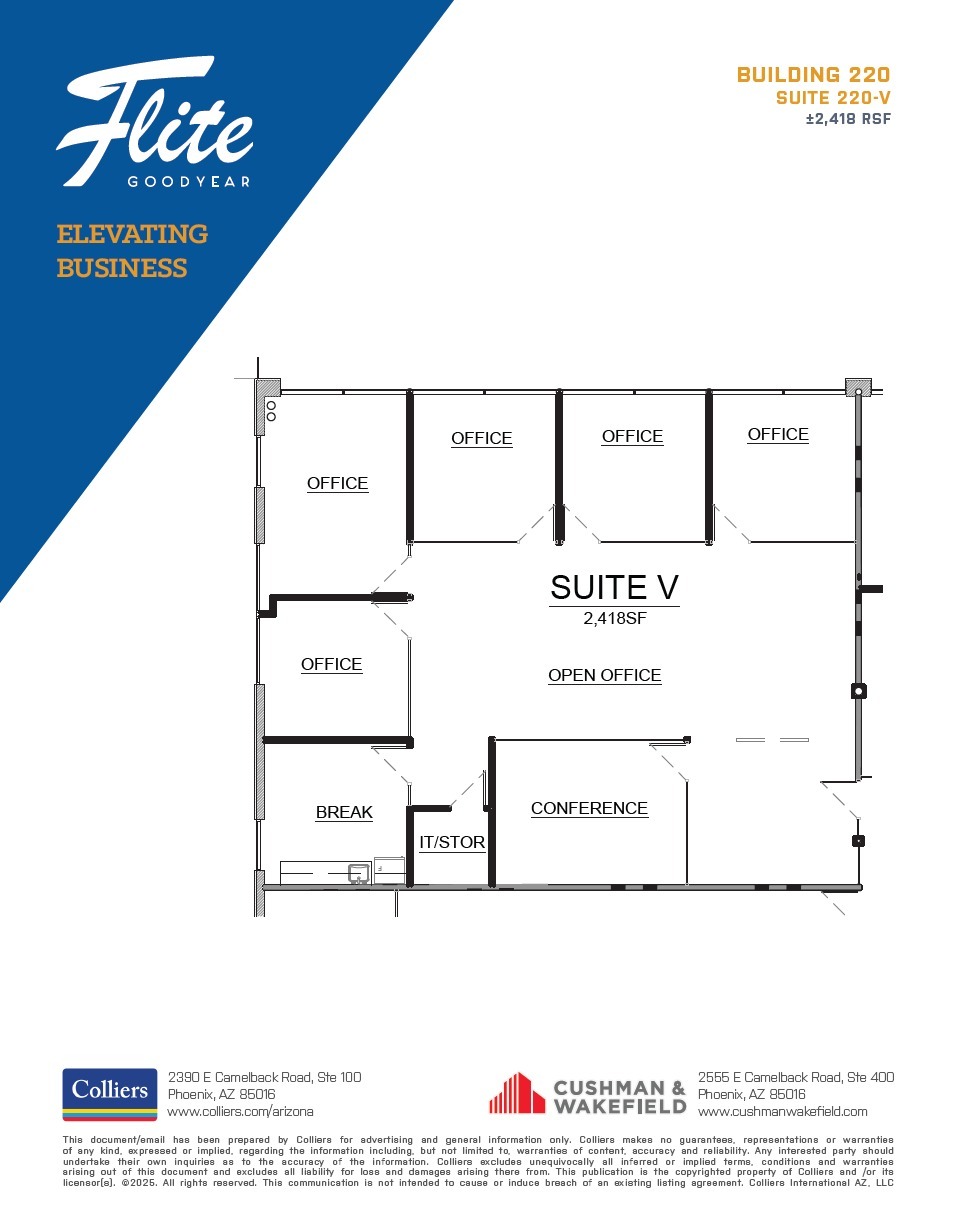 1300 S Litchfield Rd, Goodyear, AZ à louer Plan d’étage– Image 1 sur 6