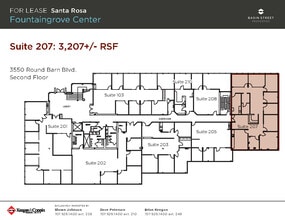 3550 Round Barn Blvd, Santa Rosa, CA à louer Plan d’étage– Image 1 sur 1