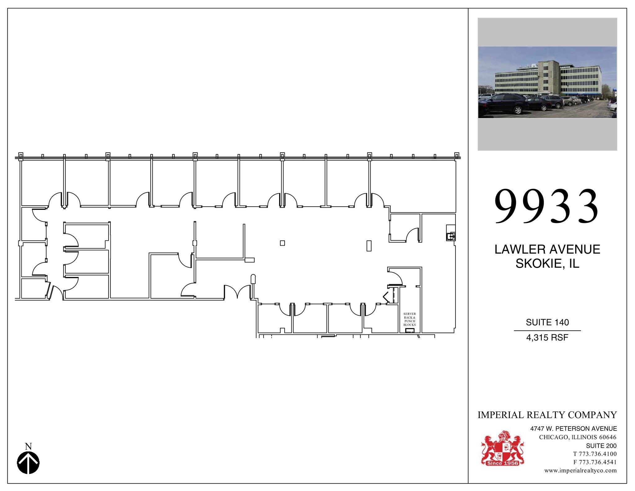 9933 Lawler Ave, Skokie, IL à louer Plan de site– Image 1 sur 1