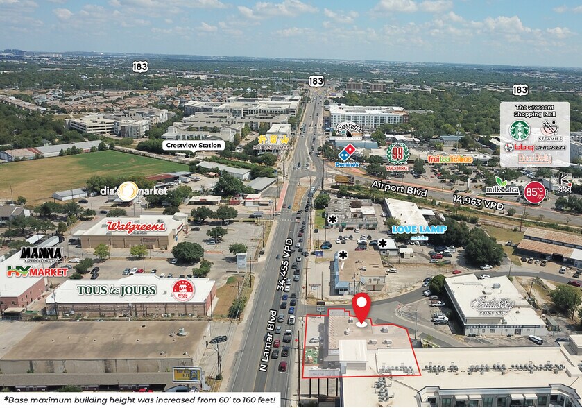 6719 N Lamar Blvd, Austin, TX à vendre - Aérien – Image 2 sur 4