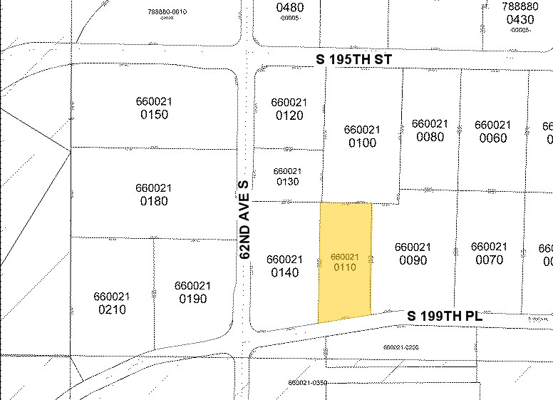 6324 S 199th Pl, Kent, WA à louer - Plan cadastral – Image 3 sur 7