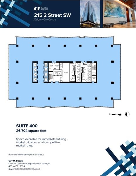 215 2nd St SW, Calgary, AB à louer Plan d’étage– Image 1 sur 1