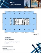 215 2nd St SW, Calgary, AB à louer Plan d’étage– Image 1 sur 1