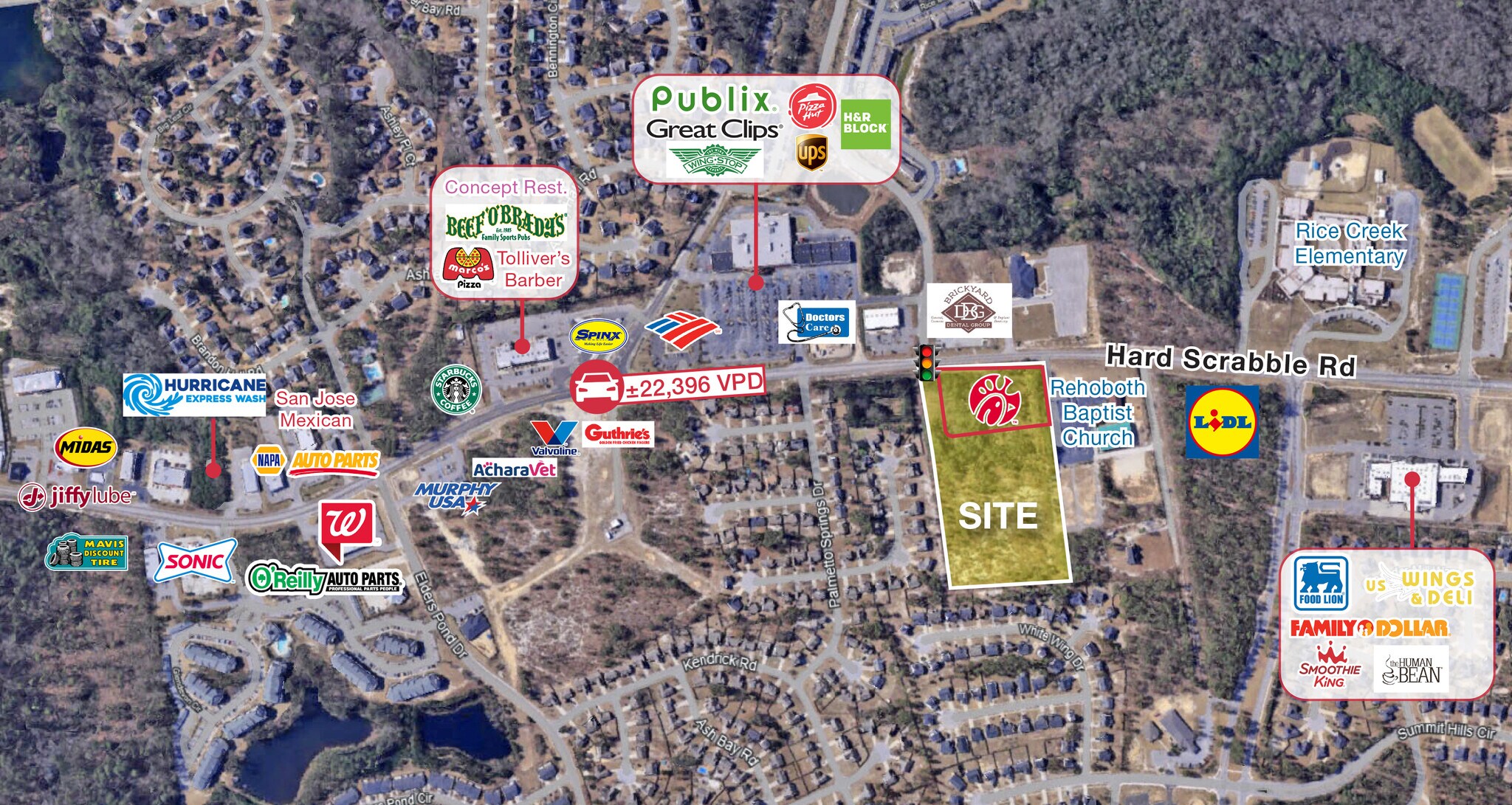 4642 Hard Scrabble Rd, Columbia, SC à vendre Photo de l’immeuble– Image 1 sur 5