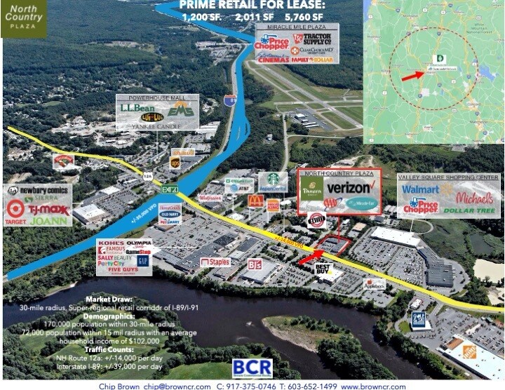 267 Plainfield Rd, West Lebanon, NH à louer - Aérien – Image 2 sur 2