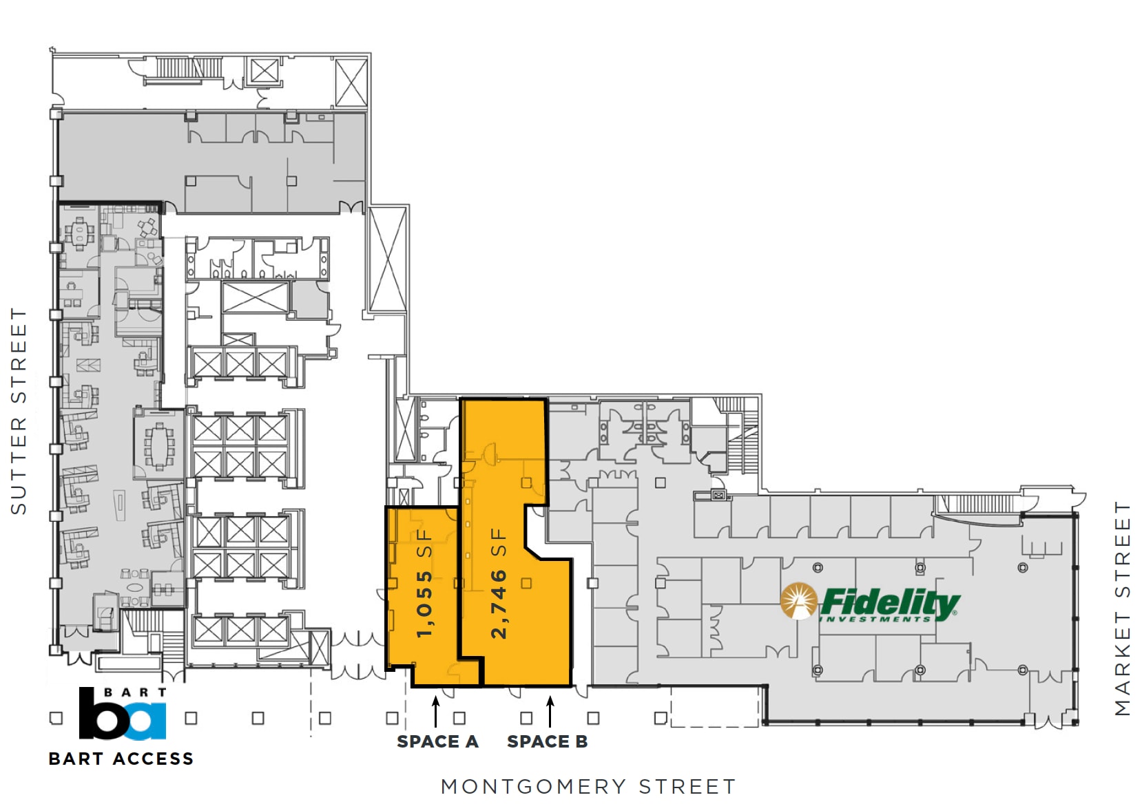 44 Montgomery St, San Francisco, CA à louer Plan d’étage– Image 1 sur 1