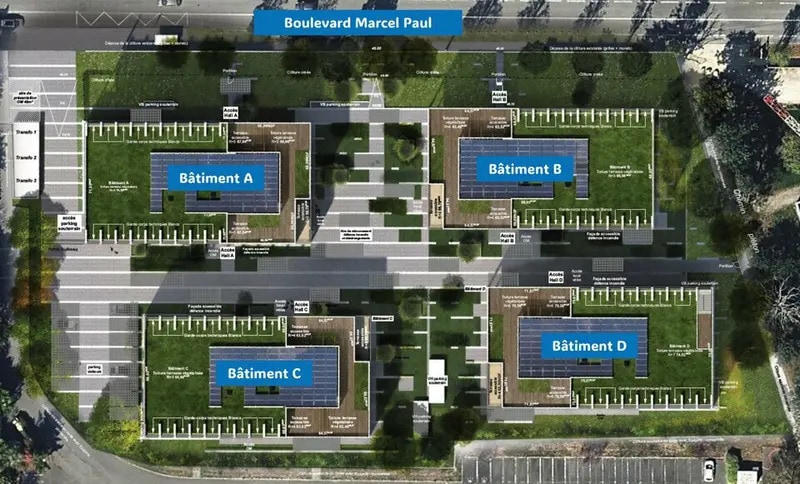 Bureau dans Saint-Herblain à louer - Plan de site – Image 3 sur 5