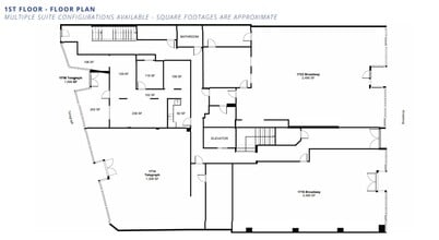 1715-1723 Broadway, Oakland, CA à louer Plan d’étage– Image 1 sur 1