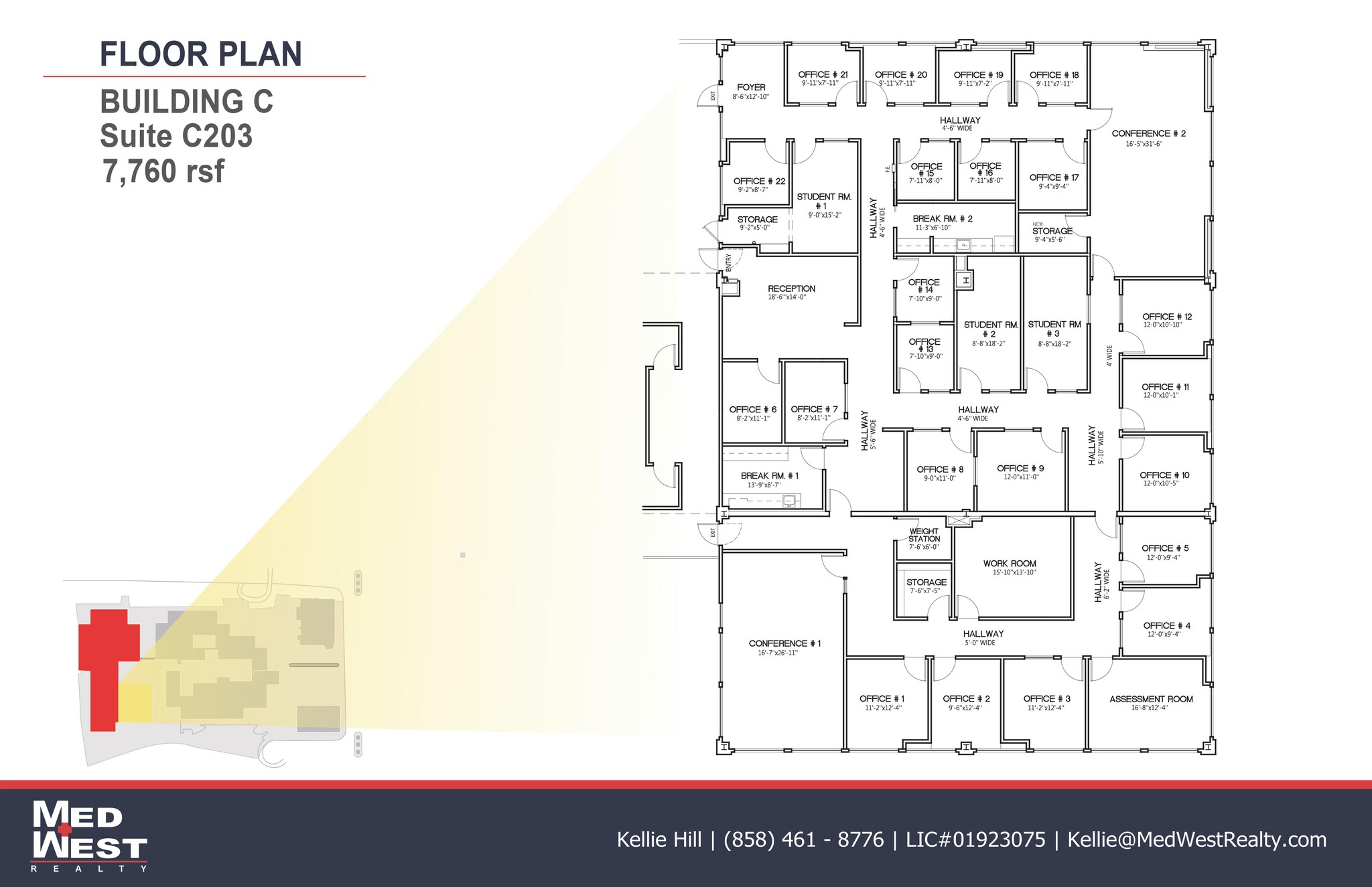 8950 Villa La Jolla Dr, La Jolla, CA à louer Plan d’étage– Image 1 sur 1