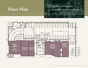 7617 Santa Monica Blvd, West Hollywood, CA à louer Plan d’étage– Image 1 sur 1