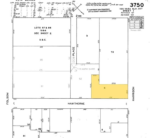 642 Harrison St, San Francisco, CA à louer - Plan cadastral – Image 2 sur 12