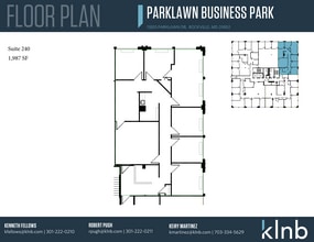 11820 Parklawn Dr, Rockville, MD à louer Plan d’étage– Image 1 sur 1