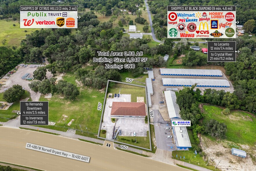 1298 E Norvell Bryant Hwy, Hernando, FL à vendre - Photo de l’immeuble – Image 2 sur 36