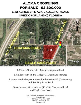 Plus de détails pour SW Aloma Ave & Chapman Rd, Oviedo, FL - Terrain à vendre