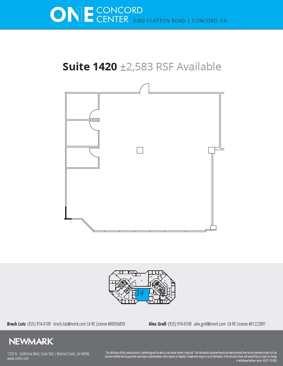 2300 Clayton Rd, Concord, CA à louer Plan d’étage– Image 1 sur 1
