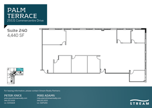 25521 Commercentre Dr, Lake Forest, CA à louer Plan d’étage– Image 1 sur 2