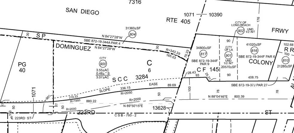 2403 E 223rd St, Carson, CA à vendre - Plan cadastral – Image 3 sur 3