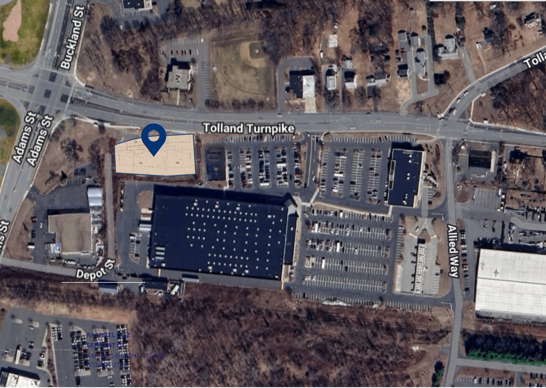 1076-1082 Tolland Tpke, Manchester, CT à vendre Aérien– Image 1 sur 3