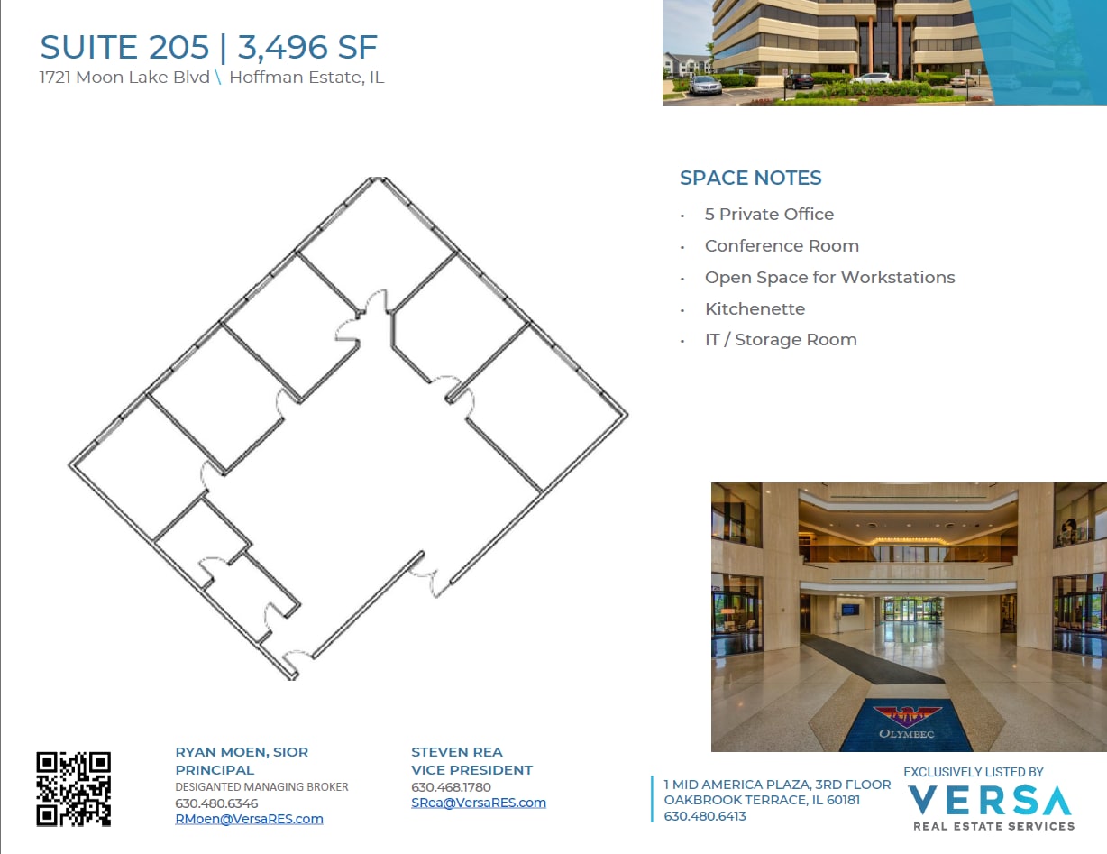 1721 Moon Lake Blvd, Hoffman Estates, IL à louer Plan d’étage– Image 1 sur 1