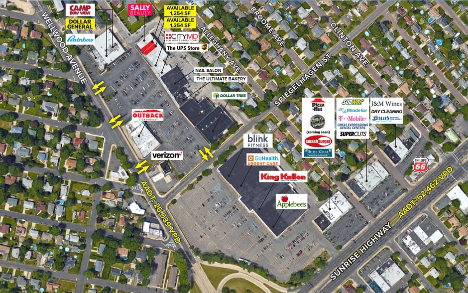 646-656 N Wellwood Ave, Lindenhurst, NY à louer - Photo de l’immeuble – Image 2 sur 6