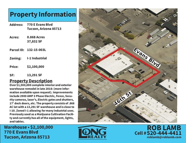 770 E Evans Blvd, Tucson, AZ à vendre - Photo de l’immeuble – Image 2 sur 7