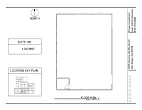 3505 Camino del Rio S, San Diego, CA à louer Plan de site– Image 1 sur 1