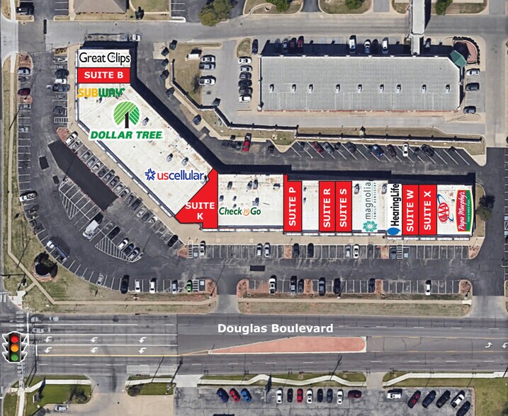 101 N Douglas Blvd, Midwest City, OK à louer - Plan de site – Image 2 sur 5