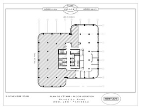 300 Rue Léo-Pariseau, Montréal, QC à louer Plan de site– Image 1 sur 1