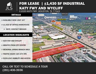 Plus de détails pour 11020 Katy Fwy, Houston, TX - Bureau, Industriel/Logistique à louer