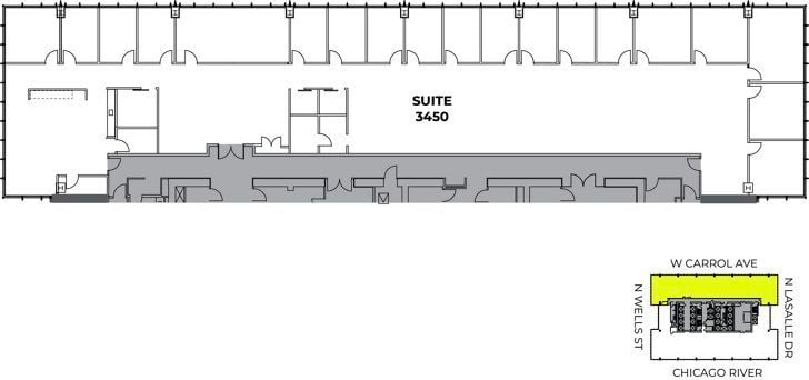 300 N LaSalle St, Chicago, IL à louer Plan d’étage– Image 1 sur 4