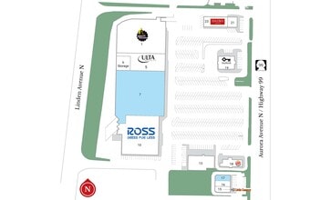 13201 Aurora Ave N, Seattle, WA à louer Plan de site– Image 1 sur 1