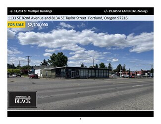Plus de détails pour 1133 SE 82nd Ave, Portland, OR - Local commercial à vendre