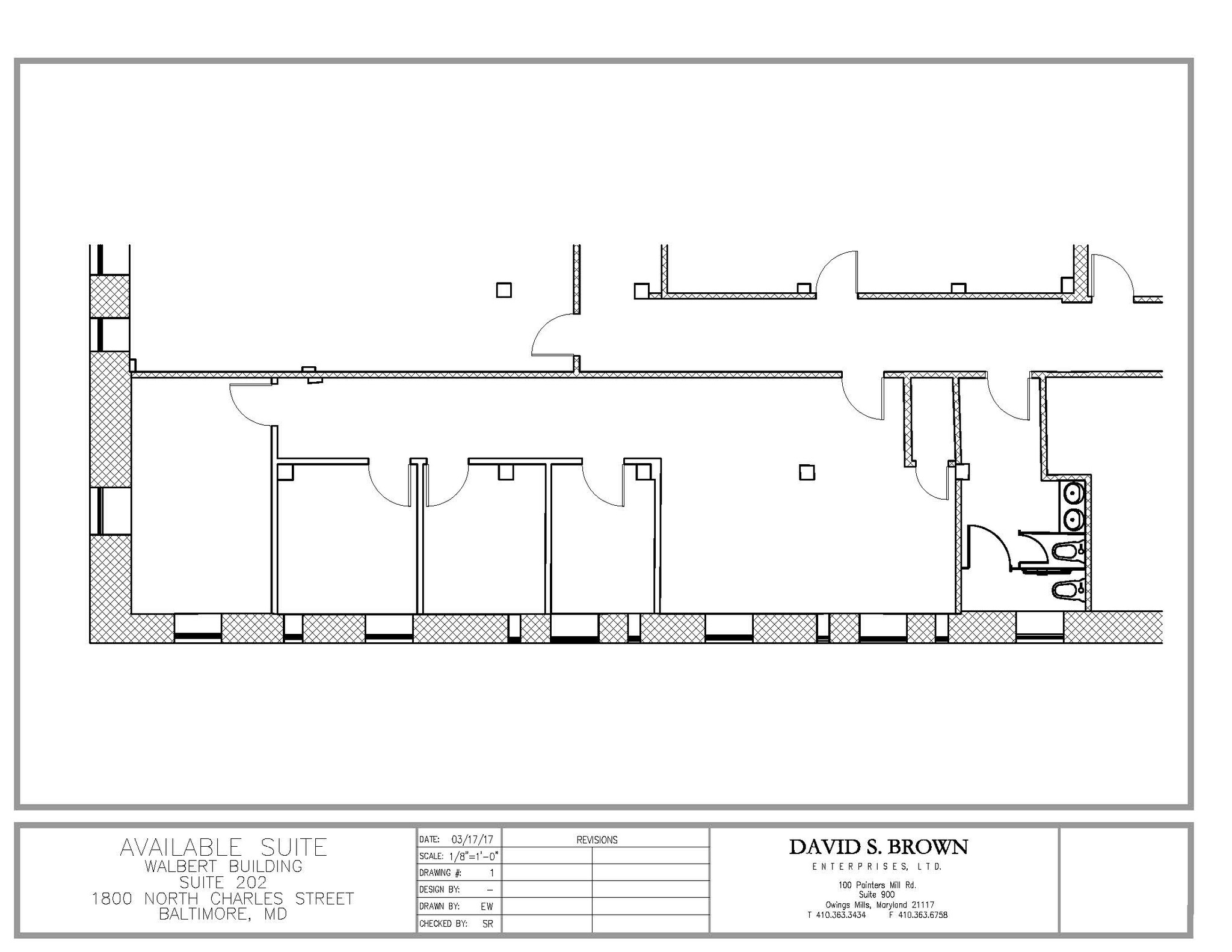 1800 N Charles St, Baltimore, MD à louer Plan d’étage– Image 1 sur 1