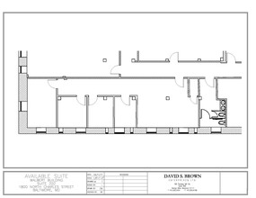 1800 N Charles St, Baltimore, MD à louer Plan d’étage– Image 1 sur 1