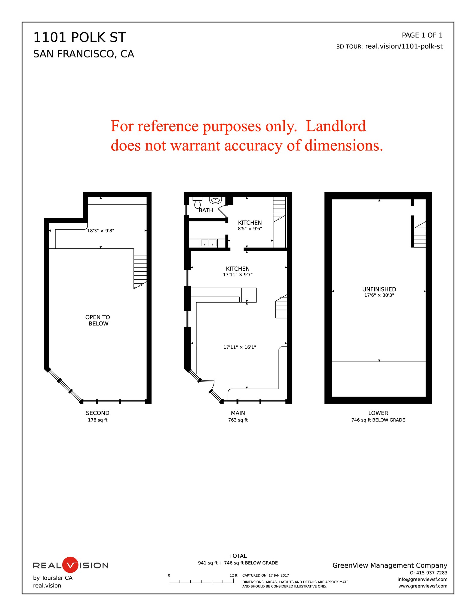 1101-1127 Polk St, San Francisco, CA à louer Plan de site– Image 1 sur 11