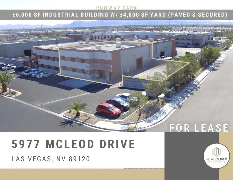 5977 McLeod Dr, Las Vegas, NV à vendre - Photo de l’immeuble – Image 1 sur 1