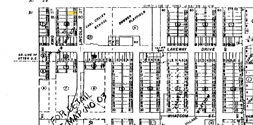 1333 Lincoln St, Bellingham, WA à louer - Plan cadastral – Image 2 sur 3